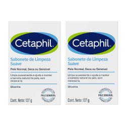 Kit Sabonete Em Barra De Limpeza Suave Cetaphil Para Pele Normal A Seca E Sensível 127g 2 Unidades