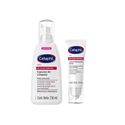 Kit Cetaphil Espuma De Limpeza Facial Pro Ar Calm Control 236ml + Creme Hidratante Facial Pro Ar Calm Control Para Pele Sensível/com Vermelhidão 50ml