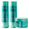 Kit Panvel Modelador De Cachos Gelatina Curl Balance Lume 270G + Shampoo Curl Balance Lume 300Ml + Condicionador Curl Balance Lume 300Ml