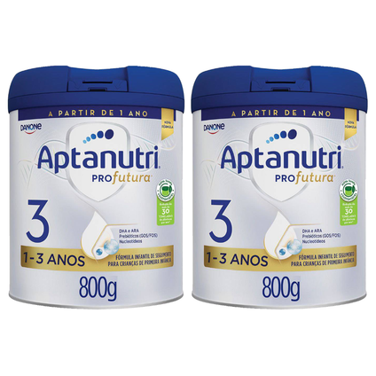 Kit Fórmula Infantil Aptanutri Profutura 3 800G 2 unidades