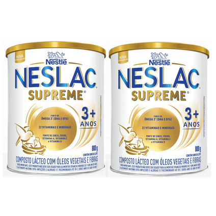 Kit Composto Lácteo Nestle Neslac Supreme 800G 2 unidades