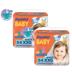 Kit Fralda Panvel Baby Premium Sec Bag Xxg Com 108 Unidades