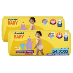Kit Fralda Roupinha Panvel Baby Pants Jumbo Xxg 108 Unidades