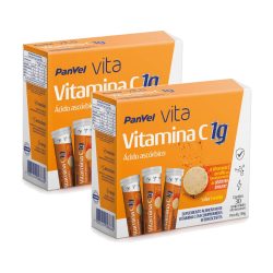 Kit Vitamina C 1g Panvel Vita 60 Comprimidos Efervescentes