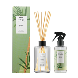 Kit Panvel Home Spray Casa Bambu 200ml + Difusor De Aromas Casa Bambu 250ml