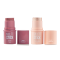 Kit Panvel Blush Multi Stick Rose Dust Make Up 4,5G + Iluminador Multi Stick Champagne Make Up