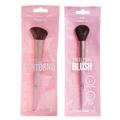 Kit Panvel Pincel Para Maquiagem Contorno Make Up + Pincel Para Maquiagem Blush Make Up