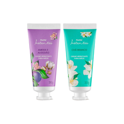Kit Panvel Creme Para Mãos Ameixa E Algodão Instantes 30g + Chá Branco 30g