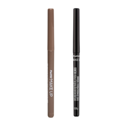 Kit Panvel Delineador Retrátil Para Sobrancelhas Make Up Universal 0,35g Lapiseira + Delineador Retrátil Para Olhos Make Up Preto 0,35g Lapiseira