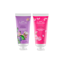 Kit Panvel Creme Para Mãos Ameixa E Algodão Instantes 30g + Flor De Cerejeira 30g