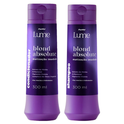 Kit Panvel Condicionador Matizador Blond Absolute Lume 300ml + Shampoo Matizador Blond Absolute Lume 300ml