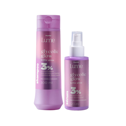 Kit Panvel Sérum Capilar Glycolic Glow Lume 120Ml + Shampoo 300Ml