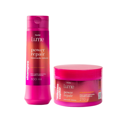 Kit Panvel Shampoo Power Repair Lume 300Ml + Máscara Capilar 270G