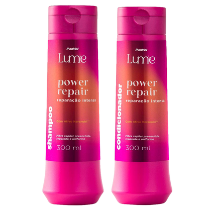 Kit Panvel Condicionador Power Repair Lume 300Ml + Shampoo Power Repair Lume 300Ml
