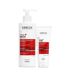 Kit Vichy Shampoo Dercos Antiqueda Energy+ 400g + Condicionador 200ml