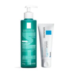 Kit La Roche-posay Gel De Limpeza Facial Effaclar Alta Tolerância 300g + Creme Hidratante Facial Cicaplast Baume B5+ 40ml