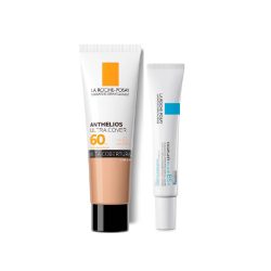 Kit La Roche-posay Protetor Solar Facial Anthelios Ultra Cover Fps60 Cor 3.0 30g + Creme Hidratante Facial Cicaplast Baume B5+ 20ml