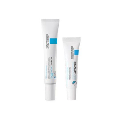 Kit La Roche-Posay Hidratante Labial Cicaplast Lábios Reparador 7,5Ml + Creme Hidratante Facial Cicaplast Baume B5+ 20Ml