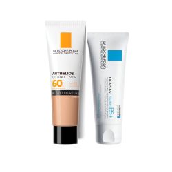 Kit La Roche-posay Creme Hidratante Facial Cicaplast Baume B5+ 40ml + Protetor Solar Facial Anthelios Ultra Cover Fps60 Cor 3.0 30g