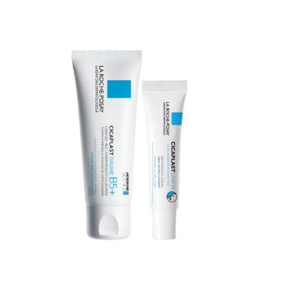 Kit La Roche-Posay Hidratante Labial Cicaplast Lábios Reparador 7,5Ml + Creme Hidratante Facial Cicaplast Baume B5+ 40Ml