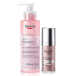 Kit Eucerin Sérum Facial Dual Anti Pigment 30ml + Gel De Limpeza Esfoliante Anti Pigment 200ml