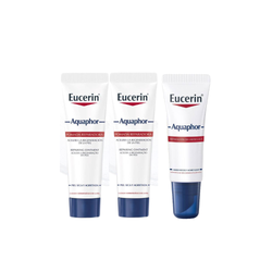Kit Eucerin Reparador Labial Aquaphor 10ml + Pomada Reparadora Intensiva Hidratante Aquaphor Duopack 10ml 2 Unidades