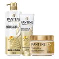 Kit Pantene Condicionador Molecular Bond Repair 250Ml + Máscara De Tratamento Capilar 270Ml + Shampoo  510Ml