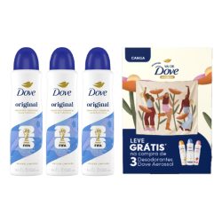 Kit Desodorante Aerosol Original 150ml 3 Unidades + Grátis Canga
