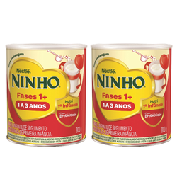 Kit Fórmula Infantil De Primeira Infância Ninho Fases 1 A 3 Anos 800g 2 Unidades