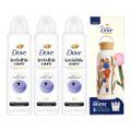 Kit Desodorante Antitranspirante Aerosol Invisible Care 150Ml 3 unidades + Grátis Garrafa