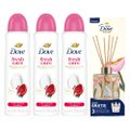 Kit Dove Desodorante Aerosol Go Fresh Romã E Verbena 150Ml 3 unidades + Grátis Difusor