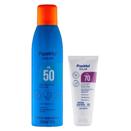 Acessar item Kit Panvel Protetor Solar Spray Aerosol Fps50 200Ml + Protetor Solar Facial Fps70 50G