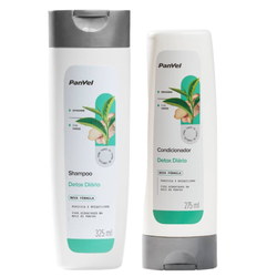 Kit Panvel Condicionador Detox Diário 275ml + Shampoo Detox Diário 325ml