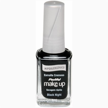 ESMALTE CREMOSO HIPOALERGÊNICO PANVEL MAKE UP BLACK NIGHT 8ML