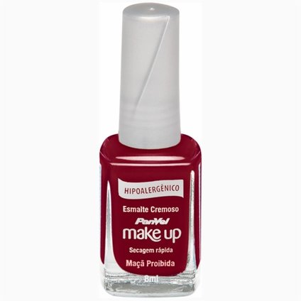 ESMALTE CREMOSO HIPOALERGÊNICO PANVEL MAKE UP MAÇÃ PROIBIDA 8ML