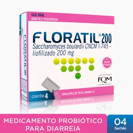 FLORATIL PEDIÁTRICO 200MG COM 4 SACHÊS 1G