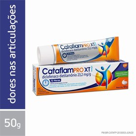 CATAFLAMPRO XT EMULGEL 12 HORAS ANALGÉSICO ANTI-INFLAMATÓRIO TRATAMENTO DA INFLAMAÇÃO MUSCULAR 50G
