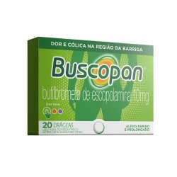 Analgésico Buscopan Butilbrometo De Escopolamina 10mg 20 Drágeas