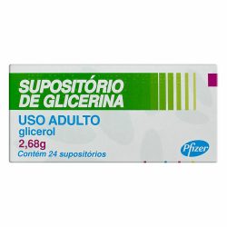 Supositório De Glicerina Pfizer Adulto 24 Unidades