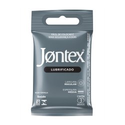 Preservativo Jontex Lubrificado Com 3 Unidades