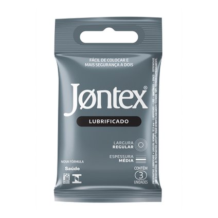 PRESERVATIVO JONTEX LUBRIFICADO COM 3 UNIDADES