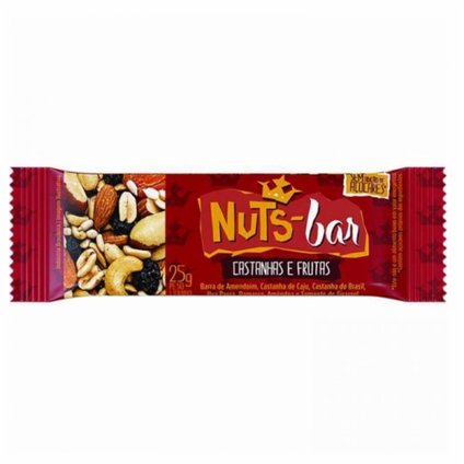 NUTS BARRA CASTANHA E FRUTAS 25G