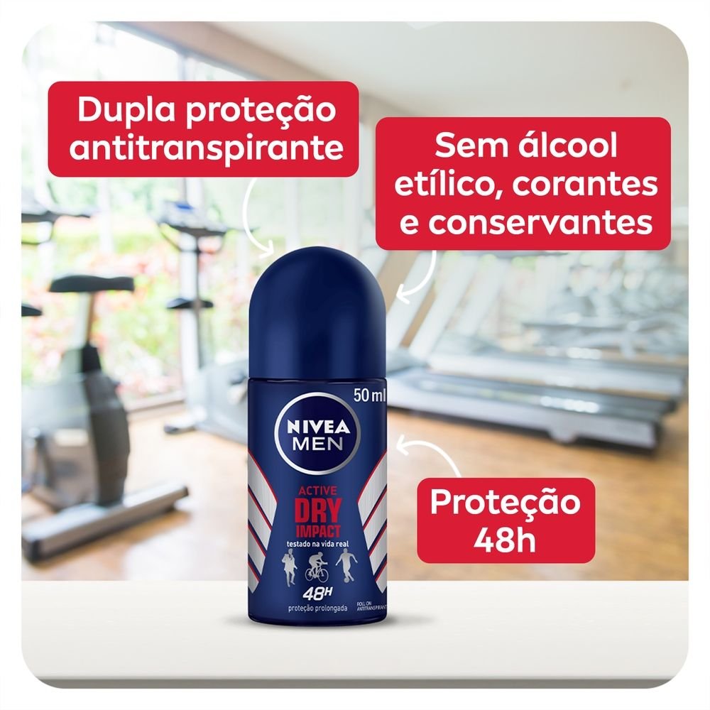 DESODORANTE ANTITRANSPIRANTE ROLL ON NIVEA DRY IMPACT 50ML