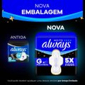 ABSORVENTE ALWAYS NOITE SECA COM ABAS FLUXO INTENSO 8 UNIDADES