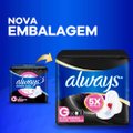 ABSORVENTE ALWAYS NOTURNO TAMANHO G SUAVE COM ABAS PACOTE 8 UNIDADES
