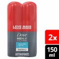 DESODORANTE AEROSOL DOVE MEN+CARE PROTEÇÃO TOTAL 150ML X 2 UNIDADES