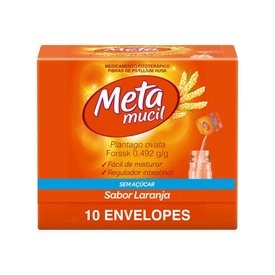 METAMUCIL SACHÊ SABOR LARANJA COM 10 ENVELOPES 5,85G