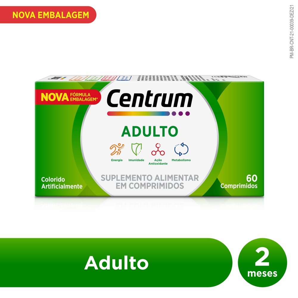 Centrum Multivitaminico Adulto Com Vitaminas De A A Z 60 Comprimidos -  PanVel Farmácias
