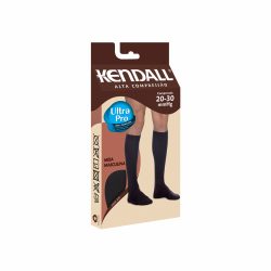 Meia Masculina 3/4 Alta Compressão Kendall Preta M