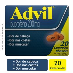 Advil 200mg 20 Comprimidos Revestidos